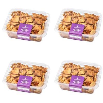 Libanais Baked Garlic Pita Chips 4 pack, 11 oz each container