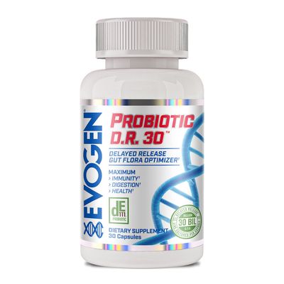 Evogen Probiotic D.R. 30 Delayed Release Gut Flora Optimizer Supports Immunity, Digestion, Health 30 Billion CFUs 30 Capsules