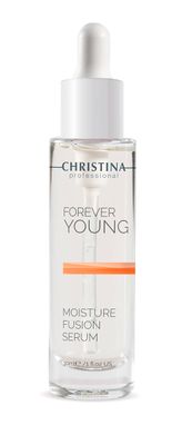 Christina Forever Young Moisture Fusion Peptide Serum for Face with Hyaluronic Acid Accelerated Collagen Production Face Serum Skin Regeneration Post-Peeling Rehab For All Skin Types 30ml