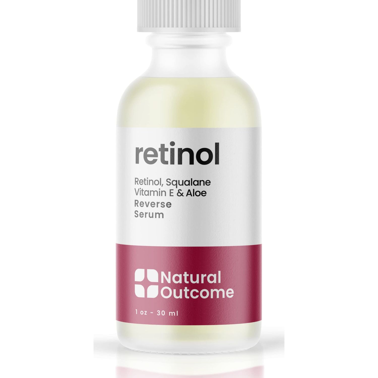 Natural Outcome Retinol Serum for Face Fine Line and Wrinkle Reducer Serum Nightly Hydrating Facial Serum with Hyaluronic Acid, Vitamin E, Squalane and Aloe Vera Collagen Enhancer 1 oz