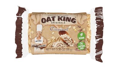 OAT KING - Original Energy Snack Bars, Handmade Soft Baked, Vegan Lactose Free (10 Pack)