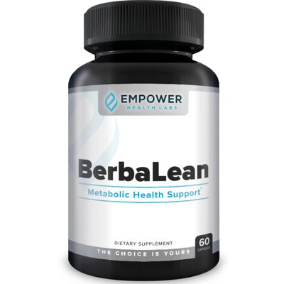 Empower Health New BerbaLean - Berberine Hydrochloric Acid Supplement, Supports Healthy Metabolism and Digestive Health 60 Capsules