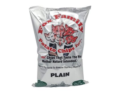 Fox Family Potato Chips, 7oz, Made in Maine - Gluten Free (Plain)