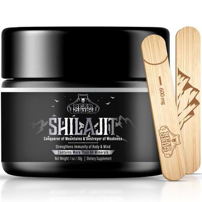 Shilajit Pure Himalayan Organic - Pure Himalayan Shilajit Supplement - Original Shilajit for Men Pure Shilajit Resin with 85 Trace Minerals and Fulvic Acid, Support Metabolism Immune System - 30g