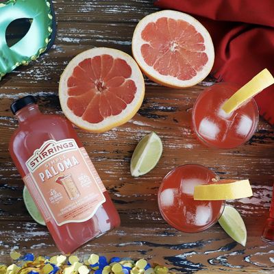 Stirrings Pack Paloma Cocktail Mix 750ml Bottle - Real Juice No Preservatives - 90 Calories - Drink Mixer