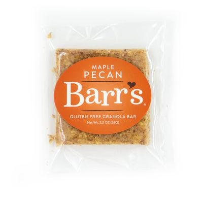 Mrs. Barr s Natural Foods Granola Bars Maple Pecan Certified Organic Gluten Free Oats Soft Texture Small Batch Gourmet Quality Real Ingredients 2.2 Ounces (6 Pack)