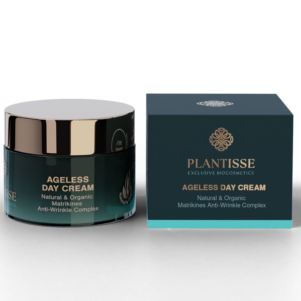 PLANTISSE Ageless Day Cream - Natural and Organic Anti-Aging Day Face Cream, enhanced with Bakuchiol, Matrixyl 3000, Inst&#39;Tight C, Squalane, High and Low Molecular Weight Hyaluronic Acid.
