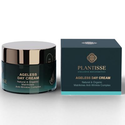 PLANTISSE Ageless Day Cream - Natural and Organic Anti-Aging Day Face Cream, enhanced with Bakuchiol, Matrixyl 3000, Inst&#39;Tight C, Squalane, High and Low Molecular Weight Hyaluronic Acid.