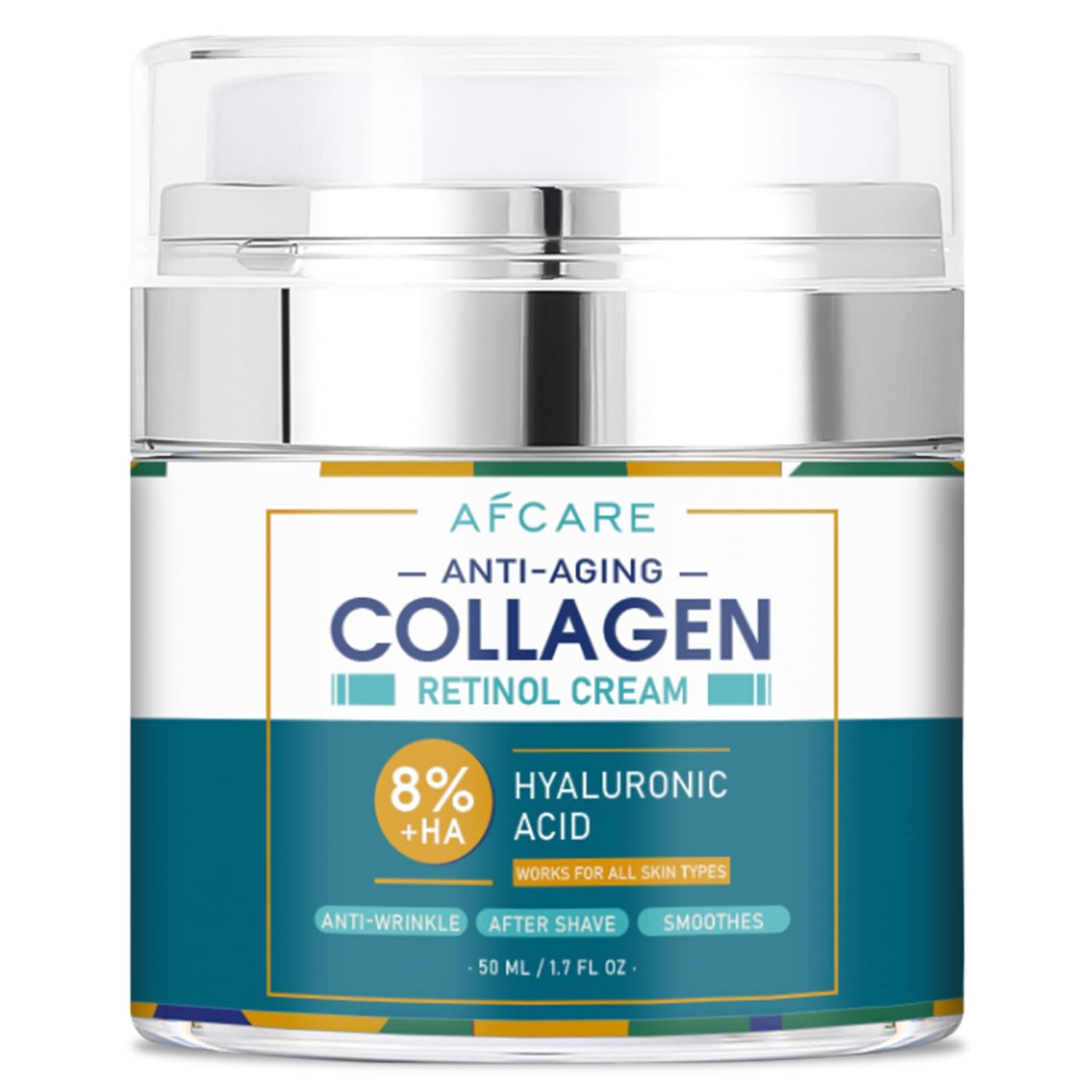 AFCARE Face Moisturizer for Men Anti Aging,Men&#39;s Face Cream Moisturizer with Natural Avocado Oil,Retinol,Hyaluronic Acid,Collagen,After Shave Lotion For Men Skincare Daily Moisturizing 1.7 oz