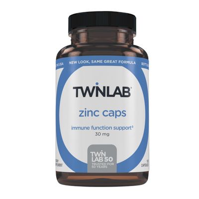 Twinlab Zinc Caps - Immune Support, Metabolism, Skin Care, 100 Capsules