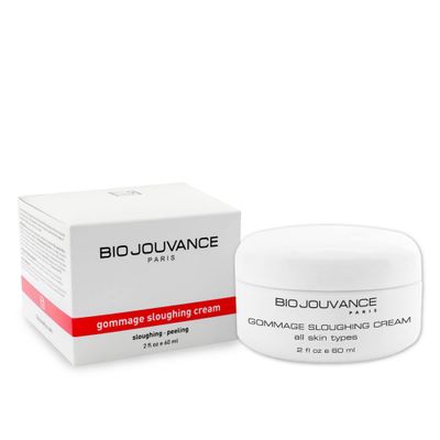 Bio Jouvance - Gommage Sloughing Cream 2oz 60ml - For NormalOilyAcne-Prone Skin Product Line Professional Exfoliating Face Wash Scrub Facial Skin Care Treatment Made in France