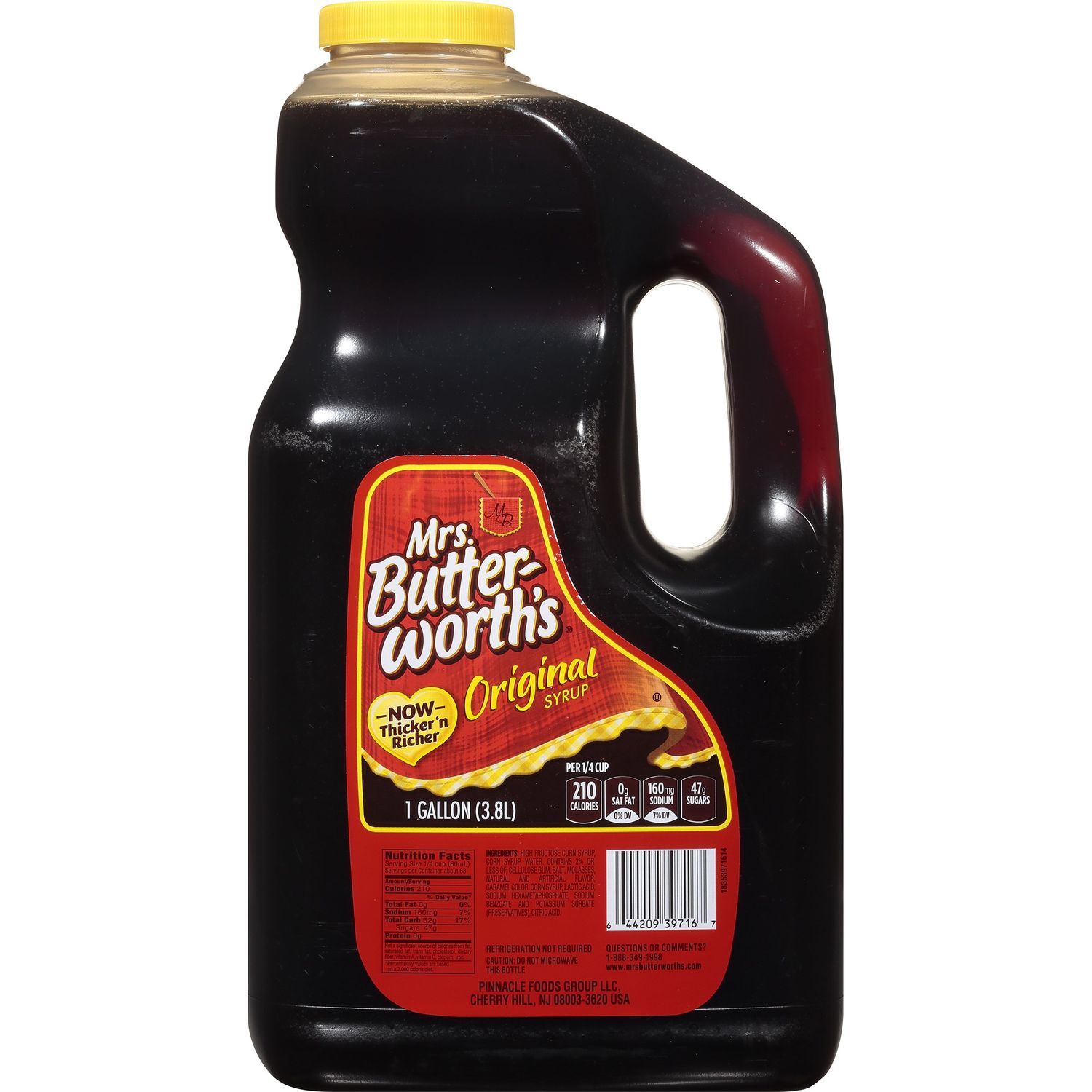 Mrs. Butterworth&#39;s Original Thick and Rich Pancake Syrup, Maple Flavored Syrup for Pancakes, Waffles and Breakfast Food, 248 Fl Oz Bottle