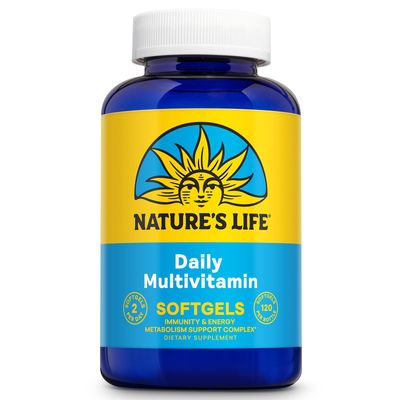 Nature&#39;s Life Daily Multivitamin for Men and Women - Complete Multivitamin with Iron - Daily Value of Most Essential Vitamins and Minerals - Healthy Energy and Immune Support - 60 Serv, 120 Softgels