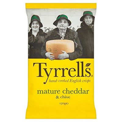 Tyrrells Cheddar Chives Crisps - 150g
