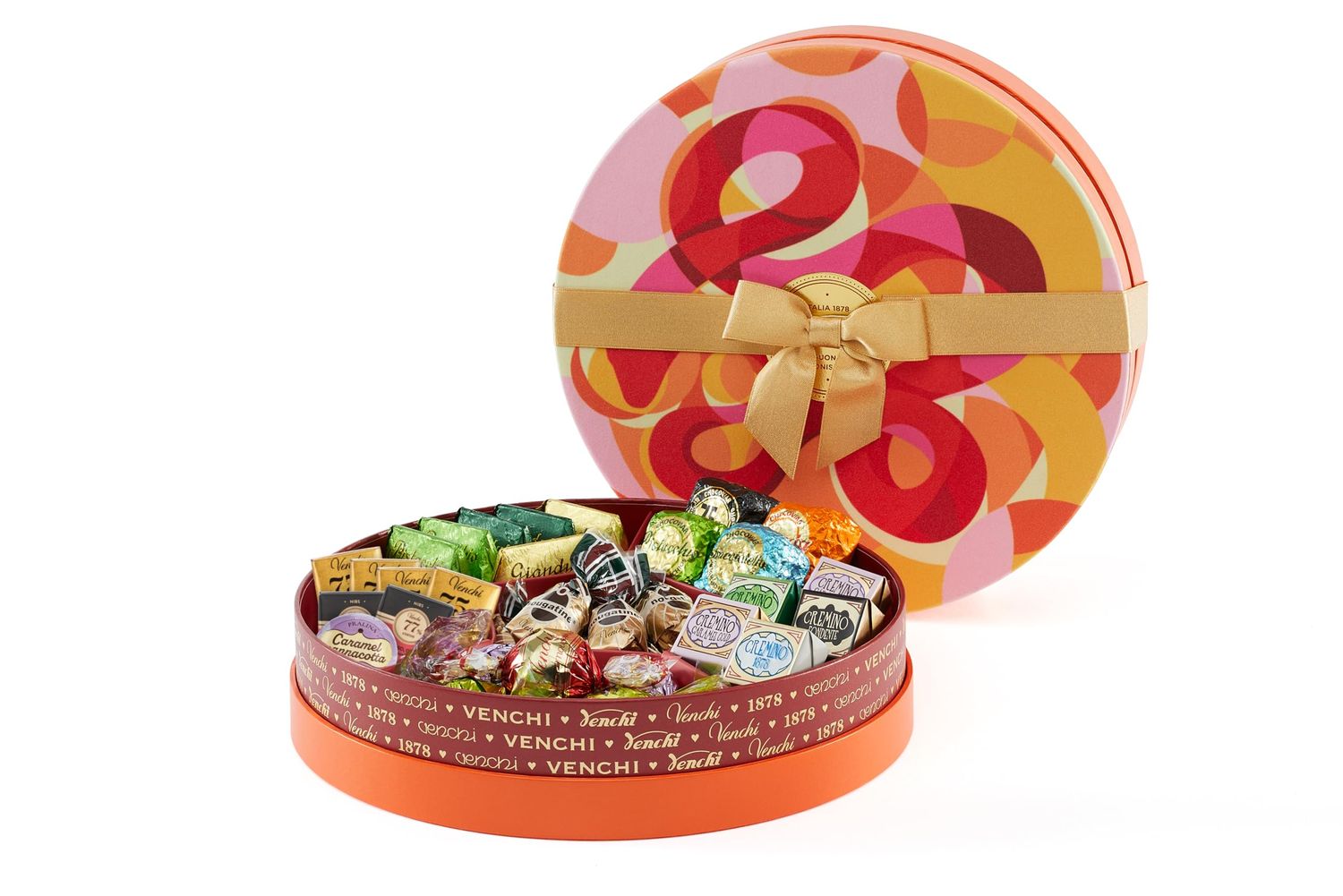 Venchi - Medium Hamper with 31 Assorted Chocolates, Assorted Flavors, Gluten Free, 11.32 oz, Gift Idea