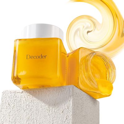 Decoder Honey Cleansing Jelly Skin Care Collagen Face Mask - 5 Honey Extract, 5 Niacinamide, Deep Nourishing Royal Jelly Witch Hazel, Advanced Cleansing Hydration, Sea Buckthorn Oil, 4.23 Oz
