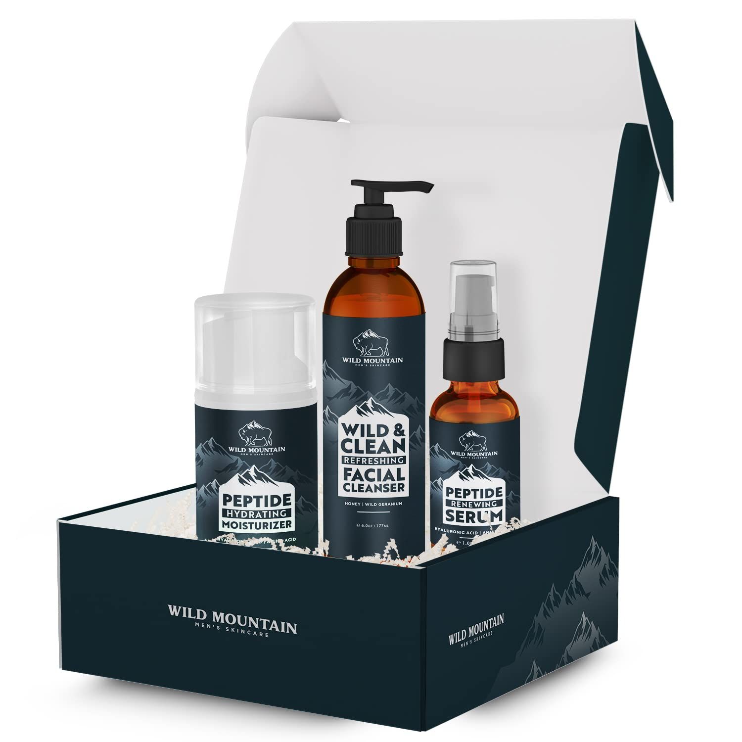 Mens Facial Care Kit - Mens Skin Care Kit - Face Care for Men - Men s Skincare Set - Face Skin Care for Men - Mens Face Care Kit - Facial Kit for Men - Serum, Cleanser Moisturizer Set