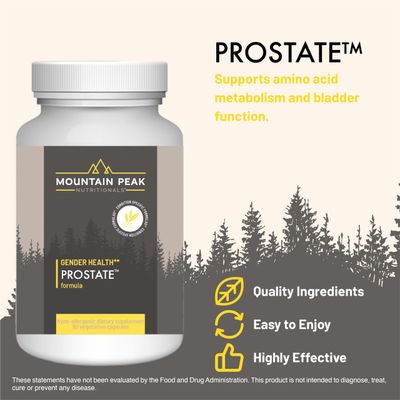 Mountain Peak Nutritionals Prostate Supplement - Supports Bladder Function Metabolism - Prostate Support Supplement for Men with Saw Palmetto Extract, Pygeum (90 Vegetarian Capsules)