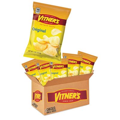 VITNER&#39;S Original Salted Potato Chips A Chicago Original 10 Pack 1 ounce bags