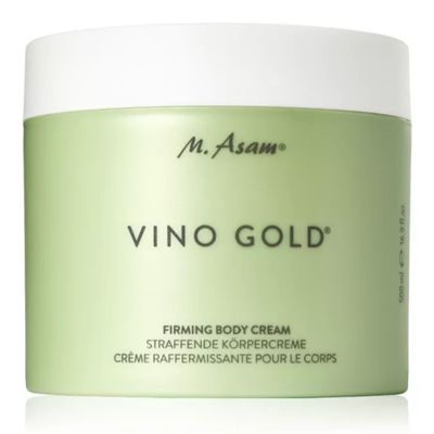 M. Asam VINO GOLD Firming Body Cream (16.9 Fl Oz)- anti-aging body care for smooth skin, lotion for women with aloe vera, cocoa butter, caffeine, vitamin E vitamin B3, vegan personal skin care.