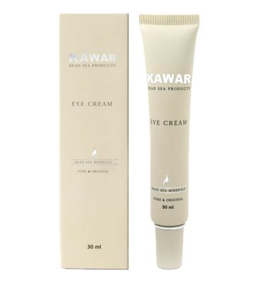 KAWAR Dead Sea Eye Cream with Retinol, Collagen, Argan Oil Caffeine, Targets Dark Circles, Puffiness Fine Lines, Enriched with Dead Sea Minerals, Vegan Eye Cream for Women Men, 1 oz