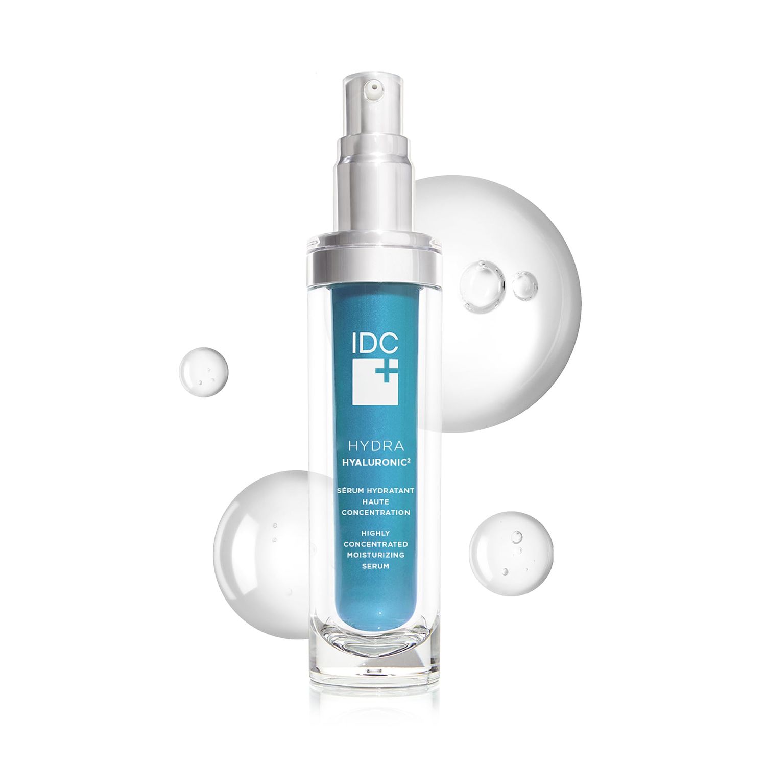 IDC Dermo Hydra Hyaluronic Moisturizing Serum - 1 fl oz - Hydration Serum for Face, Eyes And Neck Wrinkles - Anti Aging Hyaluronic Acid Moisturizer Facial Serum - Anti Wrinkle Skin Care Products