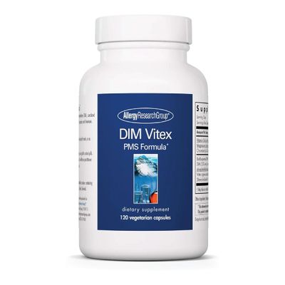 Allergy Research Group DIM Vitex Supplement - Supports Healthy Hormone Balance Menstrual Cycle, PMS Formula, Vitamin B6, Hypoallergenic, Vegetarian Capsules, Soy-Free - 120 Count