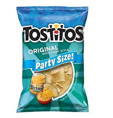 Tostitos Brand Tortilla Chips, 100 White Corn Scoops, Family Size (Pack of 3)