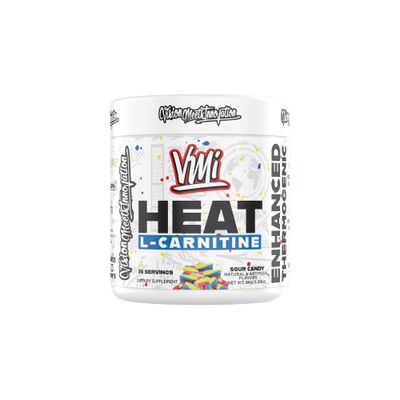 Heat L-Carnitine Powder Enhanced Thermogenic 1500 mg L-Carnitine Maximum Absorption Formula Great Taste for Men Women 30 Servings (30 Serving, Sour Candy)