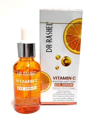Dr Rashel Vitamin C Eye Anti - Aging Serum Essence Hyaluronic Acid and Collagen, Reduce Wrinkles, Remove Dark circles Puffiness, Size (1.01 oz)