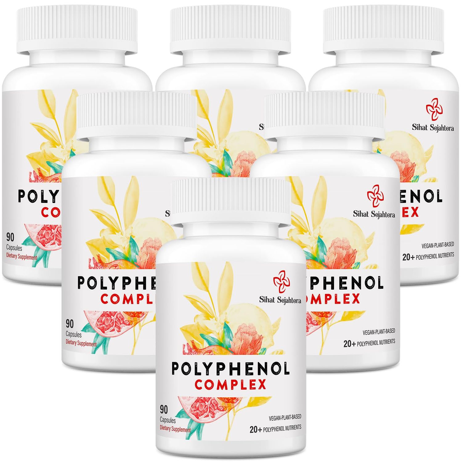 67,500 MG Polyphenols Supplement - Powerful Antioxidants Polyphenol for Age Defense, Polyphenol Superfood, Quercetin, Resveratrol, Green Tea, Plant-Based Energy, Immune Support, 540 Capsules