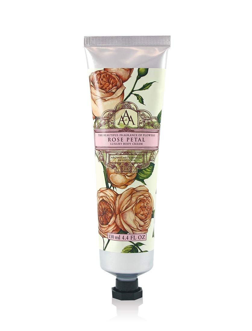 AAA Floral - Luxury Body Cream - Rose Petal - Enriched with Shea Butter - 130 ml 4.4 fl oz