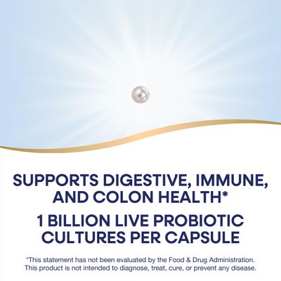 Nature's Way Acidophilus Probiotic Pearls, Supports Digestive Balance and Gut Health, Protects Against Occasional Constipation and Bloating, 1 Billion Live Cultures, 30 Softgels (Packaging May Vary)
