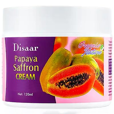 DISAAR Beauty Moisturizing Cream Anti-Oxidation Anti-Aging Papaya Saffron Restore Skin Vitality Anti-Wrinkle 120ml 4.05fl.oz