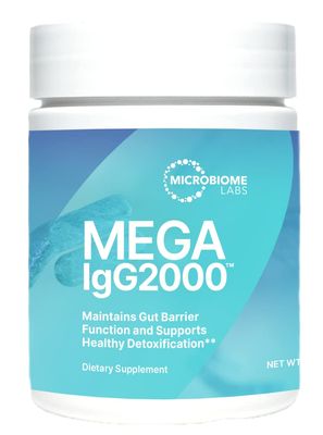 Microbiome Labs Mega IgG2000 Gut Health Powder for Women, Men Kids 2 - IgG Immunoglobulin Supplement for Digestive Health Support - Dairy-Free Bovine Colostrum Supplement Alternative (2.1 Ounces)