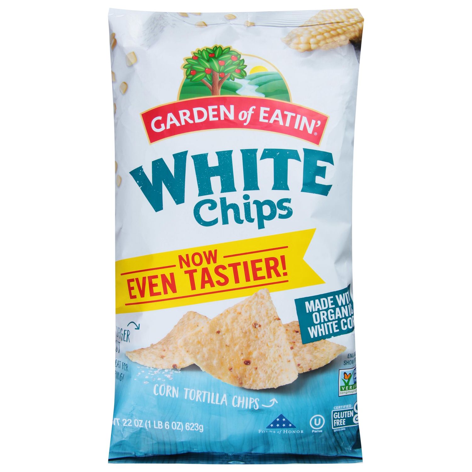 Garden of Eatin&#39; Corn Tortilla Chips, White Chips, 22 oz