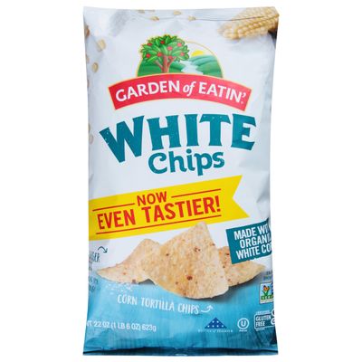 Garden of Eatin&#39; Corn Tortilla Chips, White Chips, 22 oz