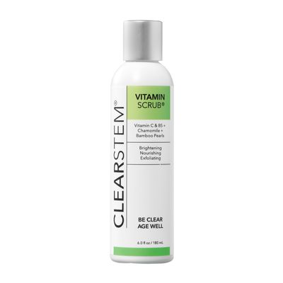 CLEARSTEM VITAMINSCRUB Antioxidant Infused Exfoliating Face Body Scrub with Vitamin C, 7 Ounce