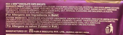 Parle Hide Seek Chocolate Chip Cookies (Pack of 4)