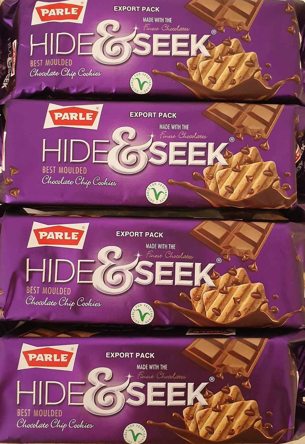 Parle Hide Seek Chocolate Chip Cookies (Pack of 4)