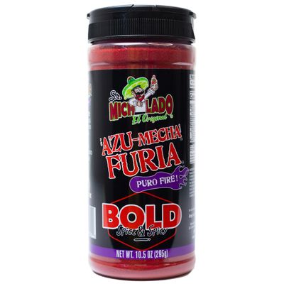 Azu-Mecha Furia BOLD Spice Spicy - Sr. Michelado - Snack Seasoning - Powder for snacks, veggies, chips, carne seca, chicken, ceviche, fries, etc.