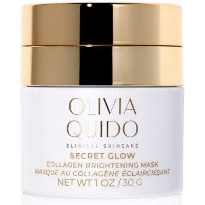 OLIVIA QUIDO Clinical Skin Care Secret Glow Anti-Aging Collagen White Mask Brightening Night Cream for Face and Neck Intense Brightening Glutathione Formula Smoothens For Dewy Glowing Complexion