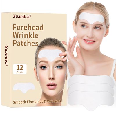 Xuandea 12Pcs Forehead Wrinkle Patches,Wrinkle Patches for Face and Forehead Fine Lines Frown Lines,Smooth Fine Lines Wrinkles