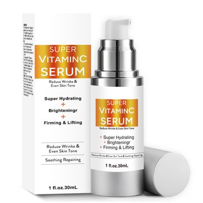 Super Vitamin C Serum for Women Over 70: Advanced Anti-Aging Vitamin C, Niacinamide, Vitamin E Caffeine Formula Hydrates, Firms, Lifts, Targets Wrinkles Dark Spots, 1.0 fl. oz.