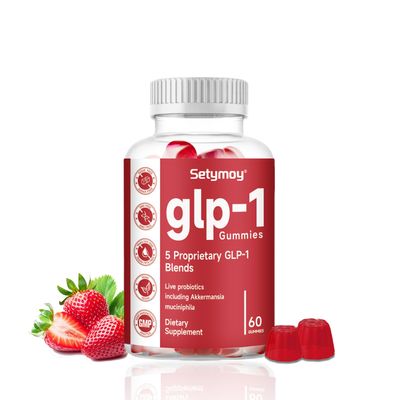 Setymoy GLP-1 Supplement Gummies with Akkermansia Probiotic, Berberine, GLP 1 Probiotic Gummy for Women and Men 60 Gummies