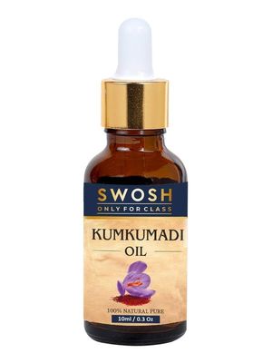 SWOSH Ayurveda Kumkumadi Tailam -Kumkumadi Face Oil With Saffron for Glowing Skin(10 ml) - 100 Vegan and Chemical Free Helps Revive and Repair Dull and Damage Skin