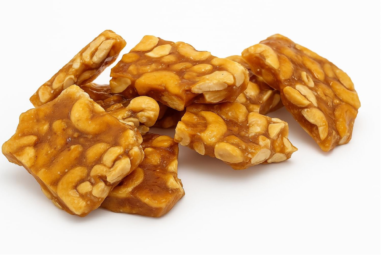 Andy Anand Sugar Free Cashew Brittle (7oz) Old-Fashioned Recipe, Handmade, Diabetic-Friendly Amazingly Delicious, You Won&#39;t Believe It&#39;s Sugar-Free!