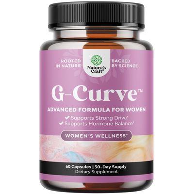 G-Curve Breast and Butt Enhancer Pills May Support Voluptuous Curves - Herbal Enhancement Pills with Horny Goat Weed for Women Saw Palmetto Extract and L-Arginine Results May Vary