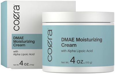 Coera DMAE Moisturizing Cream 4 oz with Alpha Lipoic Acid Hydrating Firming for Skin Face Free of Parabens, SLS and Fragrances