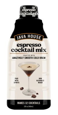 Java House Cold Brew Espresso Cocktail Mix, Ready to Use Liquid Coffee Concentrate- 32 fl oz (makes 32 cocktails)